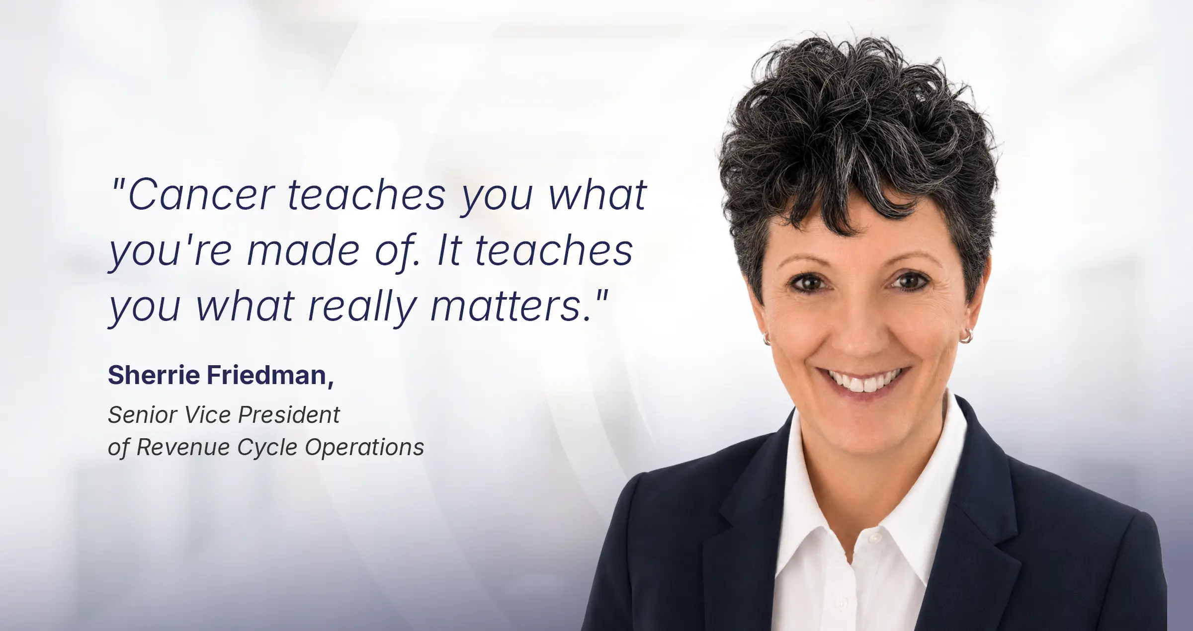 Sherrie Friedman, Senior Vice President of Revenue Cycle Operations, RadNet 